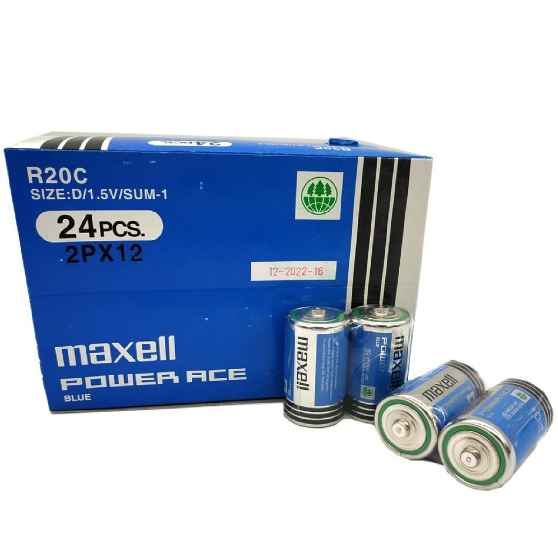 MAXELL D-SIZE Super Power Ace BATTERIES LOW COST